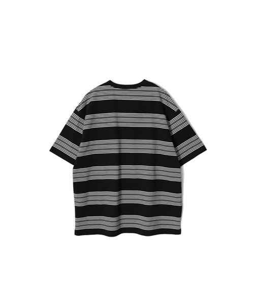 HORLISUN(ホーリーサン)の「パウエル ショート マルチストライプ Tシャツ セージグリーン(Tシャツ/カットソー・レディース・その他・SMALL/MEDIUM/LARGE)」の2枚目の写真