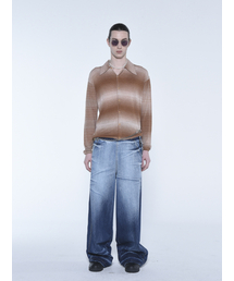 THE BALLON（ザバロン）の「BLUE WIDE WASHED JEANS - BLUE（デニムパンツ）」