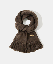 Diamond Layla（ダイアモンドレイラ）の「Baby Alpaca & Ramswool Tassel Muffler M7 Roasted Chestnut Brown（マフラー）」