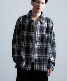 ビッグシルエット チェックカバーオール