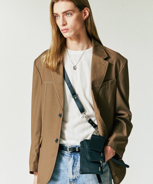 S SY(エスエスワイ)の「ハーフステッチブレザー ブラウン(テーラードジャケット・メンズ・その他・LARGE/MEDIUM/SMALL)」の5枚目の写真