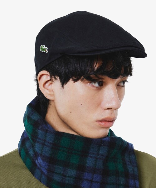 LACOSTE(ラコステ)の「ベーシックコットンハンチング(ハンチング/ベレー帽・メンズ・ブラック/ネイビー/ベージュ・58cm)」の9枚目の写真
