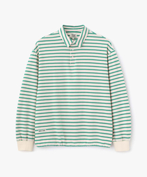WMC（ダブリューエムシー）の「ストライプラグビーTシャツ_IVORY（ポロシャツ）」