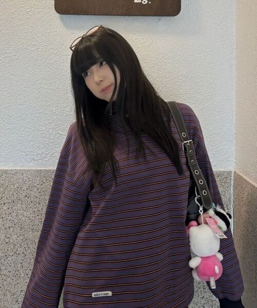 WMC(ダブリューエムシー)の「ストライプラグビーTシャツ_IVORY(ポロシャツ・レディース・アイボリー・SMALL/MEDIUM/LARGE)」の9枚目の写真