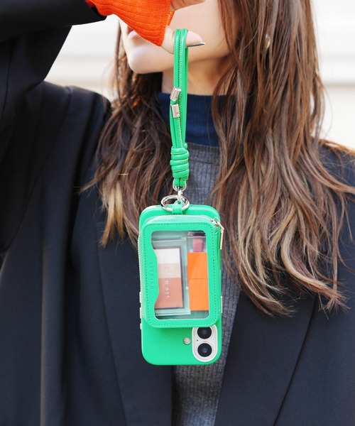 UNiCASE（ユニケース）の「MagSafe対応 Mag Peek Pouch クリア窓付き