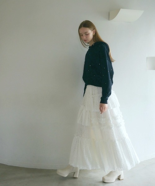 Rosy luce（ロージールーチェ）の「TULLE FLARED SKIRT（チュール