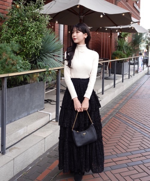 Rosy luce（ロージールーチェ）の「TULLE FLARED SKIRT（チュール