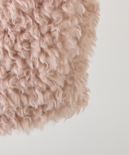 one after another NICE CLAUP（ワンアフターアナザーナイスクラップ）の「プードルショートブルゾン（その他アウター・レディース・キャメル/ピンク/アイボリー・FREE）」の22枚目の写真