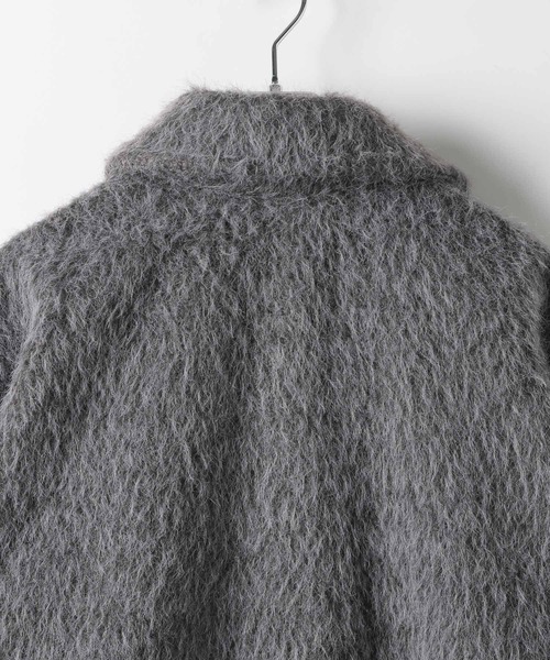 LEPSIM（レプシィム）の「シャギーミドルコート　612813（その他アウター・レディース・オフホワイト/チャコールグレー・FREE）」の9枚目の写真