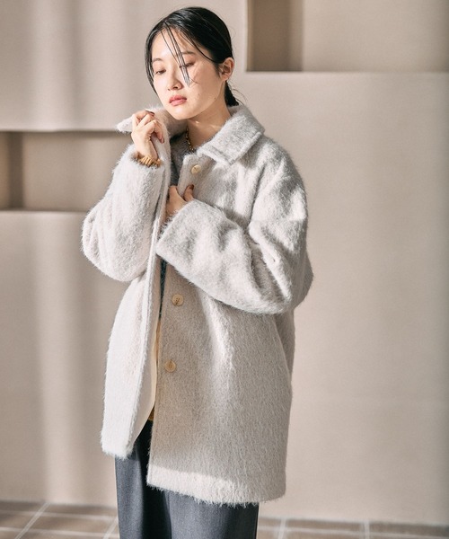 セール】シャギーミドルコート 612813（その他アウター）｜LEPSIM