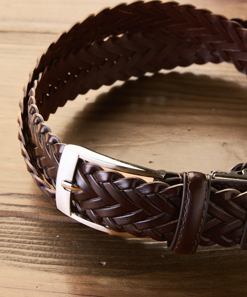 BEVERLY HILLS POLO CLUB（ビバリーヒルズポロクラブ）の「【BEVERLY HILLS POLO CLUB/ビバリーヒルズポロクラブ】編み込みベルト（ベルト・メンズ・ダークブラウン/ブラウン/ブラック・FREE）」の13枚目の写真