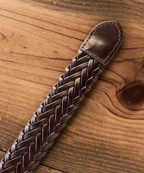 BEVERLY HILLS POLO CLUB（ビバリーヒルズポロクラブ）の「【BEVERLY HILLS POLO CLUB/ビバリーヒルズポロクラブ】編み込みベルト（ベルト・メンズ・ダークブラウン/ブラウン/ブラック・FREE）」の8枚目の写真