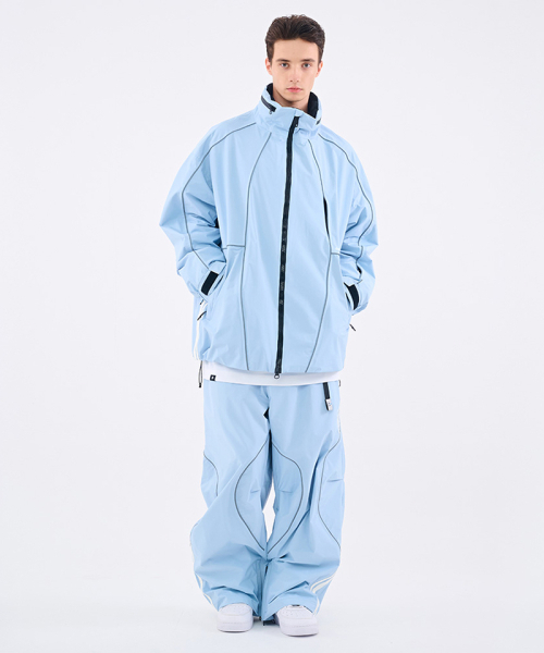 DOLL OUTERWEAR（ドラ アウターウェア）の「[DOLL x DUMDIDUM] 2526 ラリージャケット&パンツセット スカイブルー 男女共用（セットアップ・レディース・その他・SMALL/MEDIUM/LARGE/X-LARGE）」の8枚目の写真