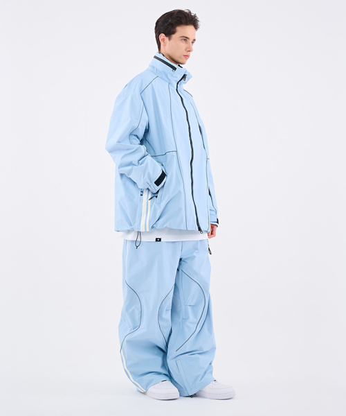 DOLL OUTERWEAR（ドラ アウターウェア）の「[DOLL x DUMDIDUM] 2526 ラリージャケット&パンツセット スカイブルー 男女共用（セットアップ・レディース・その他・SMALL/MEDIUM/LARGE/X-LARGE）」の9枚目の写真