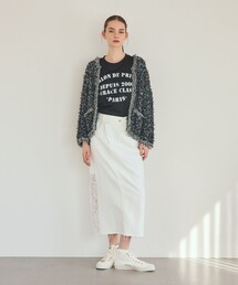 GRACE CLASS（グレースクラス）の「ツイーディーニットジャケット（ノーカラージャケット）」