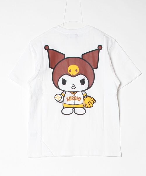 sanrio（サンリオ）の「サンリオキャラクターズ × ホームゲーム [HOMEGAME] - クロミ 半袖 Tシャツ [KUROMI UNIFORM TEE WHITE HG2501103]（Tシャツ/カットソー・レディース・ホワイト・LARGE/MEDIUM/SMALL/X-LARGE）」の6枚目の写真
