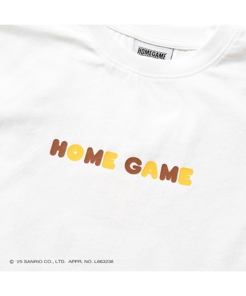 sanrio（サンリオ）の「サンリオキャラクターズ × ホームゲーム [HOMEGAME] - クロミ 半袖 Tシャツ [KUROMI UNIFORM TEE WHITE HG2501103]（Tシャツ/カットソー・レディース・ホワイト・LARGE/MEDIUM/SMALL/X-LARGE）」の3枚目の写真