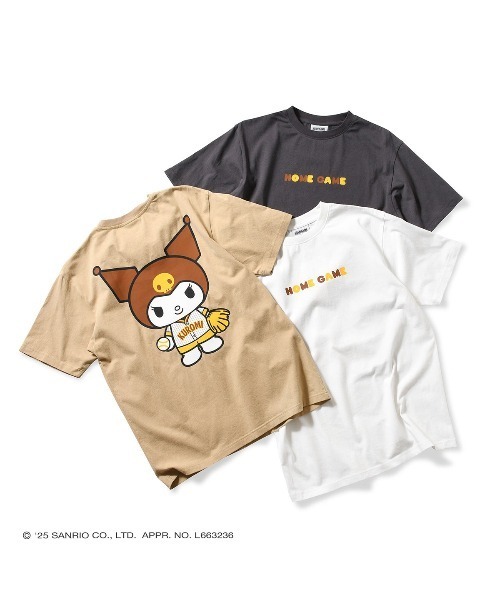 sanrio（サンリオ）の「サンリオキャラクターズ × ホームゲーム [HOMEGAME] - クロミ 半袖 Tシャツ [KUROMI UNIFORM TEE WHITE HG2501103]（Tシャツ/カットソー・レディース・ホワイト・LARGE/MEDIUM/SMALL/X-LARGE）」の5枚目の写真