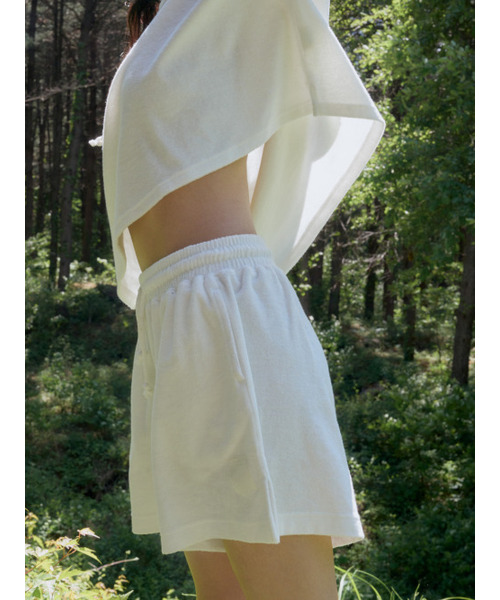 SOOPUI（スープイ）の「Organic Terry shorts in Ivory（スウェットパンツ・レディース・その他・SMALL/MEDIUM）」の4枚目の写真