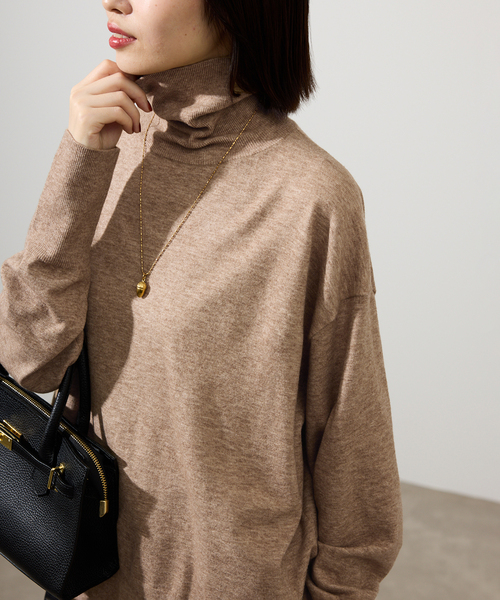 【NEW】スローブ イエナ（SLOBE IENA）/ウォッシャブルタートルニット セール】ウォッシャブルタートルニット（ニット/セーター）｜SLOBE