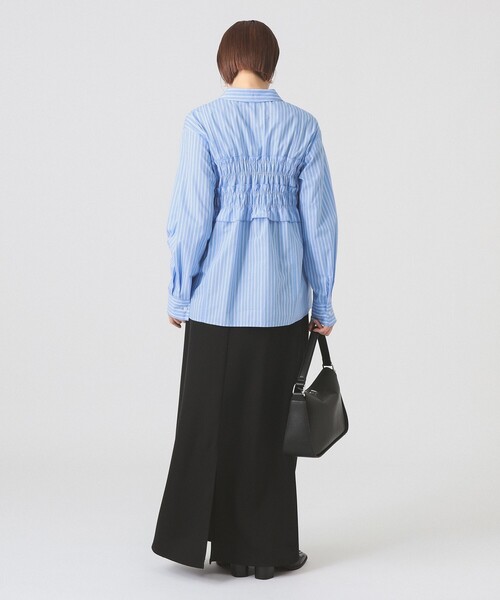 Ray BEAMS（レイビームス）の「ビスチェ シャーリング シャツ（シャツ/ブラウス・レディース・ブルー系その他2/ホワイト・ONE SIZE）」の9枚目の写真