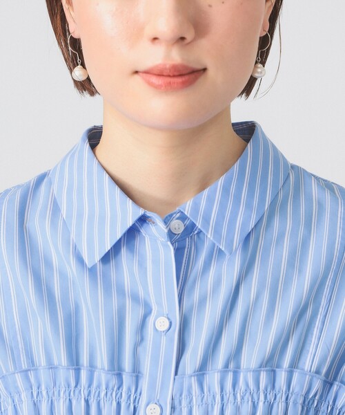 Ray BEAMS（レイビームス）の「ビスチェ シャーリング シャツ（シャツ/ブラウス・レディース・ブルー系その他2/ホワイト・ONE SIZE）」の14枚目の写真