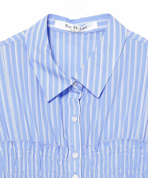 Ray BEAMS（レイビームス）の「ビスチェ シャーリング シャツ（シャツ/ブラウス・レディース・ブルー系その他2/ホワイト・ONE SIZE）」の22枚目の写真