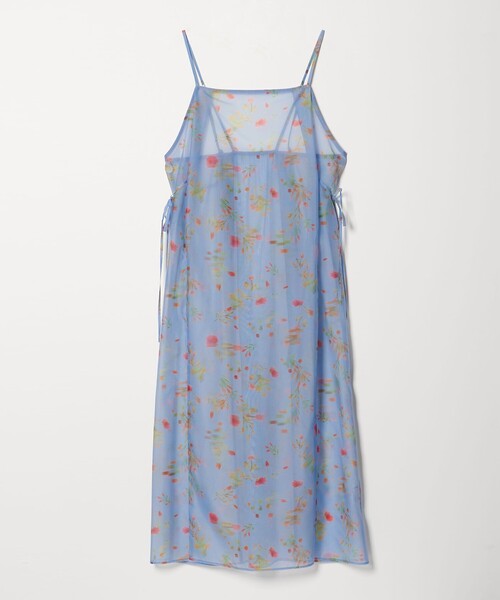 EMMEL REFINES（エメルリファインズ）の「＜EMMEL REFINES＞EM フラワープリント シアー キャミ ワンピース（ワンピース・レディース・ライトブルー/ブラック・M/S）」の10枚目の写真