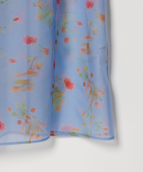 EMMEL REFINES（エメルリファインズ）の「＜EMMEL REFINES＞EM フラワープリント シアー キャミ ワンピース（ワンピース・レディース・ライトブルー/ブラック・M/S）」の14枚目の写真