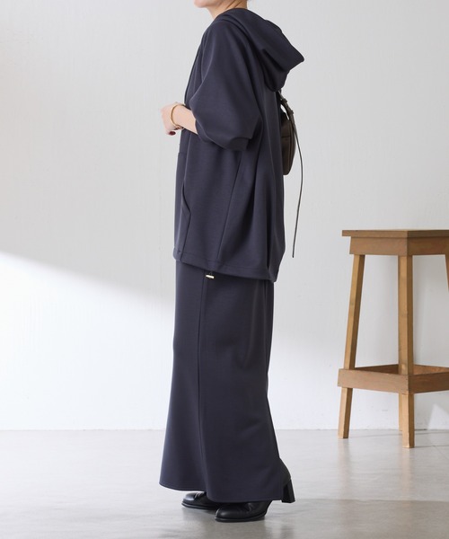 COLLAGE GALLARDAGALANTE（コラージュガリャルダガランテ）の「ポンチダブルジップパーカー/セットアップ可/WEB限定（パーカー・レディース・チャコールグレー/ブラック/ホワイト・FREE）」の16枚目の写真