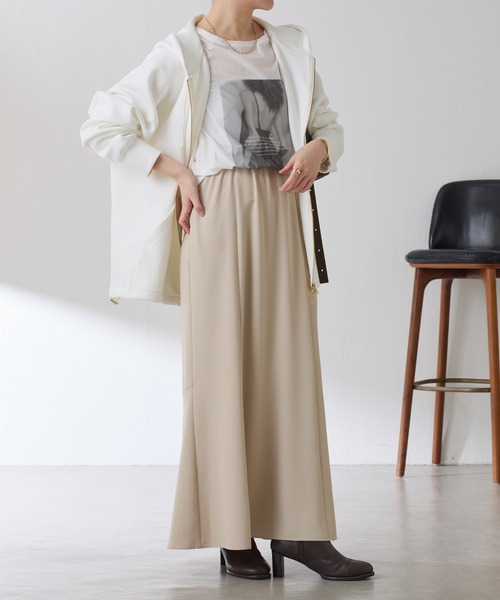 COLLAGE GALLARDAGALANTE（コラージュガリャルダガランテ）の「ポンチダブルジップパーカー/セットアップ可/WEB限定（パーカー・レディース・チャコールグレー/ブラック/ホワイト・FREE）」の5枚目の写真