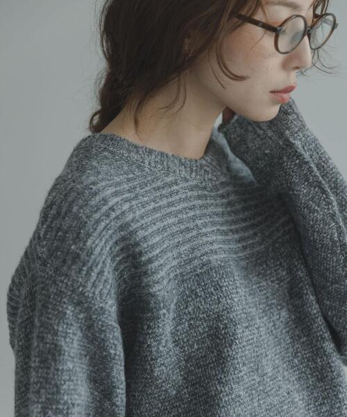 URBAN RESEARCH Sonny Label(アーバンリサーチサニーレーベル)の「Wフェイス2wayニットプルオーバー(ニット/セーター・レディース・オフホワイト/グレー/ブルー・FREE)」の2枚目の写真