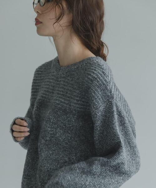 URBAN RESEARCH Sonny Label(アーバンリサーチサニーレーベル)の「Wフェイス2wayニットプルオーバー(ニット/セーター・レディース・オフホワイト/グレー/ブルー・FREE)」の4枚目の写真