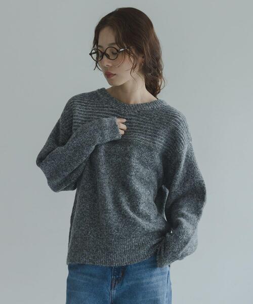 URBAN RESEARCH Sonny Label(アーバンリサーチサニーレーベル)の「Wフェイス2wayニットプルオーバー(ニット/セーター・レディース・オフホワイト/グレー/ブルー・FREE)」の5枚目の写真