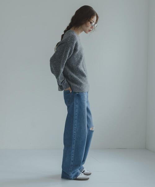 URBAN RESEARCH Sonny Label(アーバンリサーチサニーレーベル)の「Wフェイス2wayニットプルオーバー(ニット/セーター・レディース・オフホワイト/グレー/ブルー・FREE)」の9枚目の写真