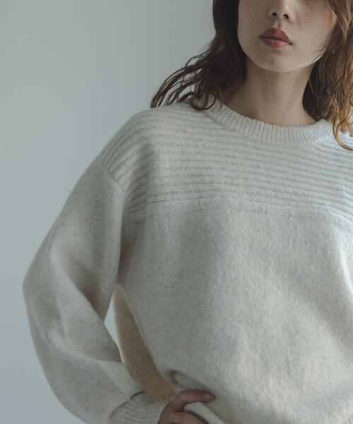 URBAN RESEARCH Sonny Label(アーバンリサーチサニーレーベル)の「Wフェイス2wayニットプルオーバー(ニット/セーター・レディース・オフホワイト/グレー/ブルー・FREE)」の13枚目の写真