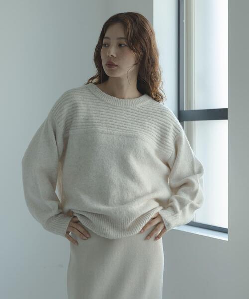 URBAN RESEARCH Sonny Label(アーバンリサーチサニーレーベル)の「Wフェイス2wayニットプルオーバー(ニット/セーター・レディース・オフホワイト/グレー/ブルー・FREE)」の14枚目の写真