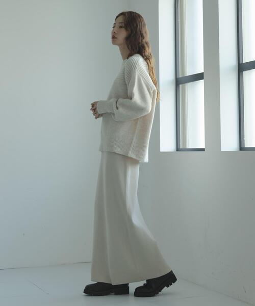 URBAN RESEARCH Sonny Label(アーバンリサーチサニーレーベル)の「Wフェイス2wayニットプルオーバー(ニット/セーター・レディース・オフホワイト/グレー/ブルー・FREE)」の18枚目の写真