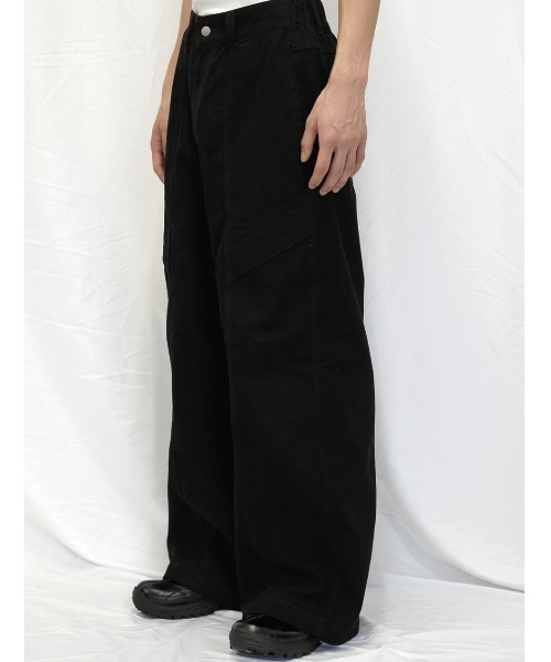CS】cotton wide twill pants / 【シーエス】コットンワイドツイル