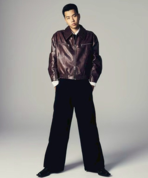 CS cotton wide twill pants ブラウン CS】cotton wide twill pants / 【シーエス】コットンワイドツイル