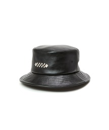 CALEE | STUDS LEATHER BUCKET HAT(ハット)
