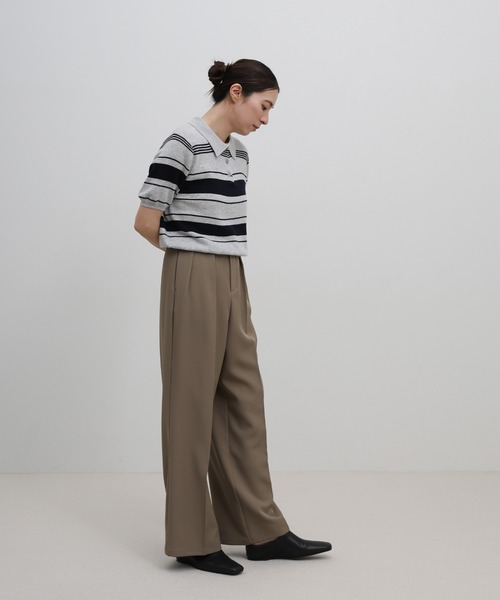 select MOCA（セレクトモカ）の「スクエアトゥフェイクレザースライドシューズ（スリッポン・レディース・ブラック・LARGE/MEDIUM/SMALL）」の7枚目の写真