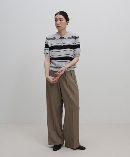 select MOCA（セレクトモカ）の「スクエアトゥフェイクレザースライドシューズ（スリッポン・レディース・ブラック・LARGE/MEDIUM/SMALL）」の3枚目の写真