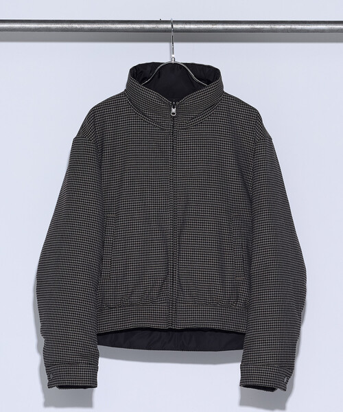 COMME CA(コムサ)の「〔 TALLサイズ 〕 ドビーガンクラブチェック リバーシブルショートダウンブルゾン(ダウンジャケット/コート・レディース・ブラウン/グレー・15号)」の21枚目の写真