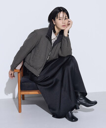 COMME CA（コムサ）の「〔 TALLサイズ 〕 ドビーガンクラブチェック リバーシブルショートダウンブルゾン（ダウンジャケット/コート）」