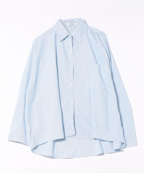 VIBGYOR Women(ヴィブジョー ウィメン)の「【Mayree】 ストライプ ビッグシルエット 長袖 シャツ(シャツ/ブラウス・レディース・ブルー/イエロー・MEDIUM/LARGE/X-LARGE)」の8枚目の写真