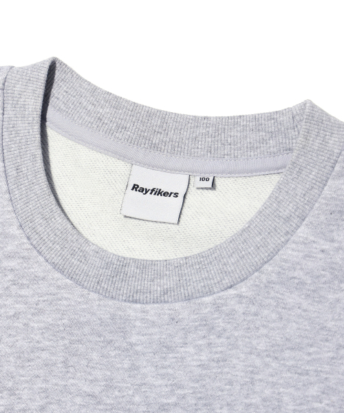 RAYFIKERS(レイフィカース)の「ブリスロゴパッチスウェットMQ6TU137_MELANGE GREY(スウェット・メンズ・その他・100/95/105)」の3枚目の写真