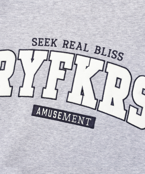 RAYFIKERS(レイフィカース)の「ブリスロゴパッチスウェットMQ6TU137_MELANGE GREY(スウェット・メンズ・その他・100/95/105)」の4枚目の写真