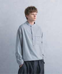 +phenix（プラスフェニックス）の「【WEB・直営店限定】+phenix(プラスフェニックス)PULLOVER BAND COLLAR SHIRT プルオーバーバンドカラーシャツ（シャツ/ブラウス）」