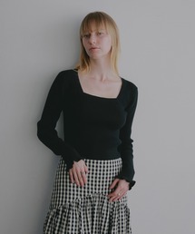 SQUARE RIB KNIT TOPS